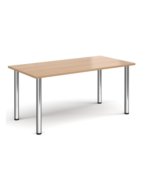 Rectangular Meeting Table Beech 1600mm Wide Table DRL1600-C-B by Dams - enlarged view