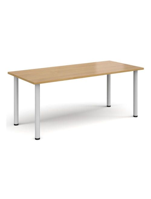 Rectangular Meeting Table Oak 1800mm Wide Table DRL1800-C-O by Dams - enlarged view