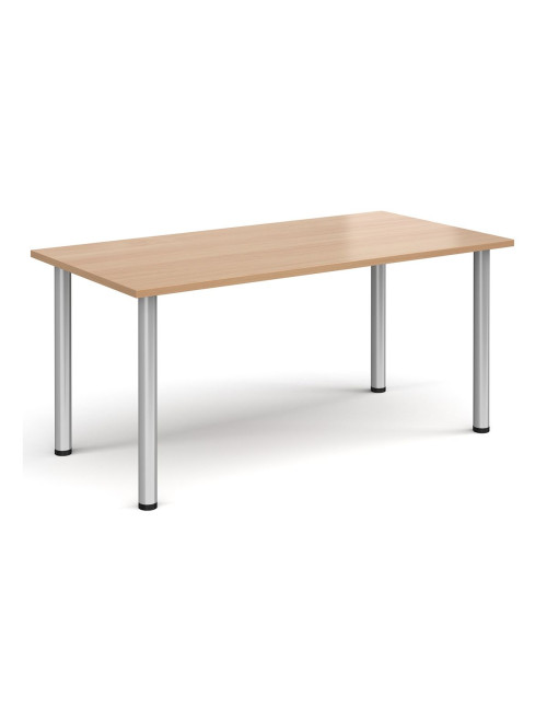 Rectangular Meeting Table Beech 1600mm Wide Table DRL1600-C-B by Dams - enlarged view