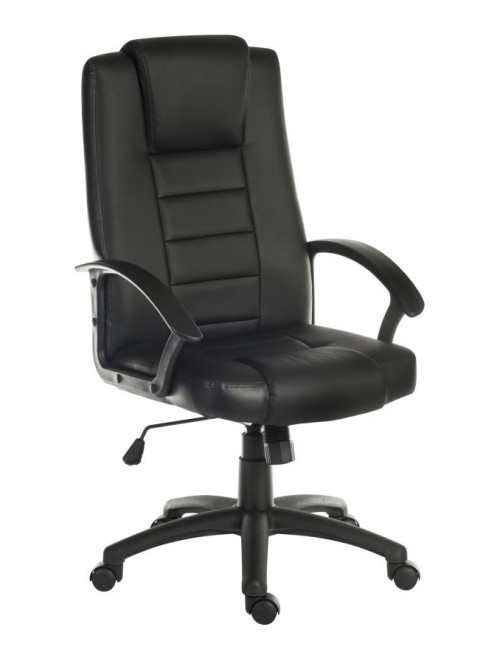 Office Chair Black Leader Executive Chair 6987 by Teknik