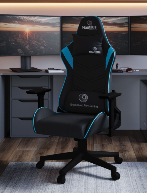 Office Chairs Blue/Black Apollo Ergonomic Gaming Chair by Nautilus