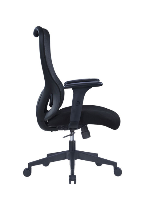 Mesh Office Chair Black Zephyr Ergonomic Mesh Chair by Nautilus - enlarged view