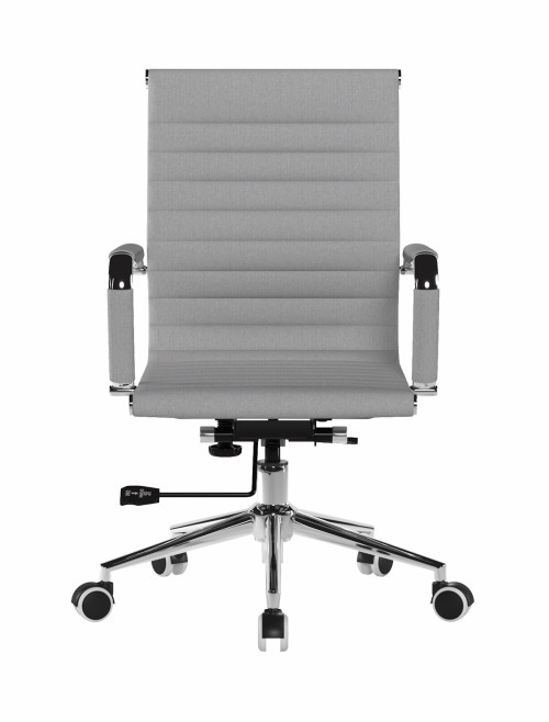 Office Chair Grey Fleck Fabric Aura Medium Back Chair by Nautilus - enlarged view