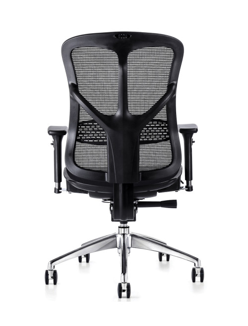 Mesh Office Chair F94 with Fabric Seat by Hood Seating - enlarged view