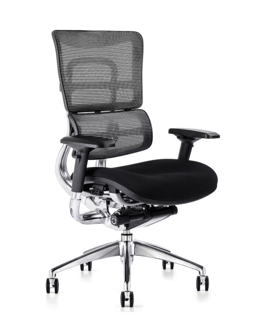 Premium Mesh Office Chair i29 with Fabric Seat by Hood Seating