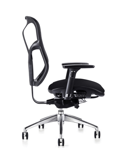 Mesh Office Chair F94 with Fabric Seat by Hood Seating - enlarged view