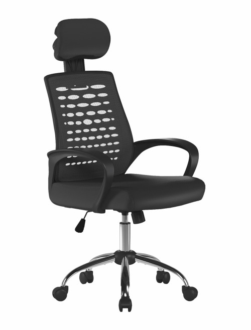 Mesh Office Chair Black Sigma High Back Mesh Chair by Nautilus