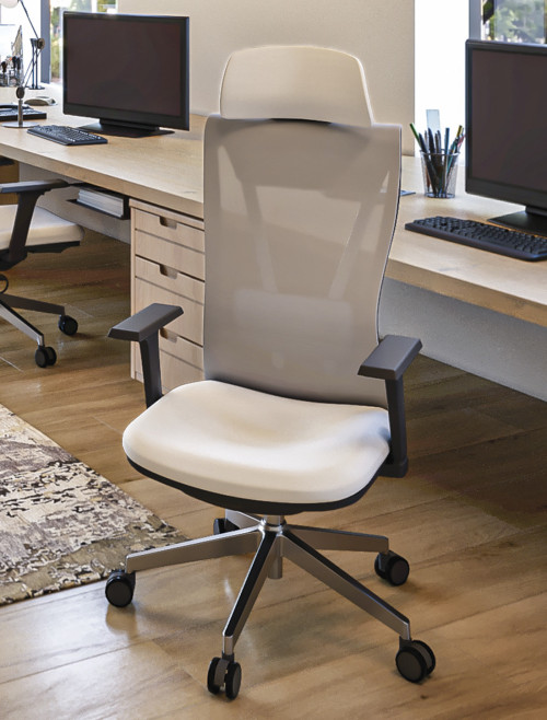 Mesh Office Chair Grey Moritz 24 Hour Ergonomic Mesh Chair by Nautilus - enlarged view