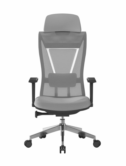 Mesh Office Chair Grey Moritz 24 Hour Ergonomic Mesh Chair by Nautilus - enlarged view