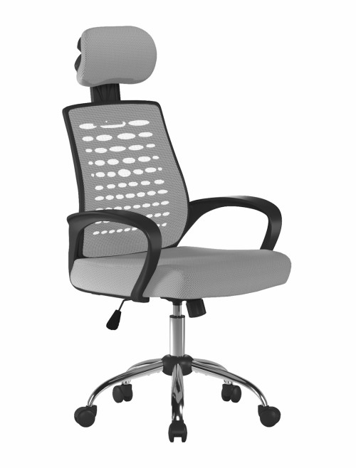 Mesh Office Chair Grey Sigma High Back Mesh Chair by Nautilus