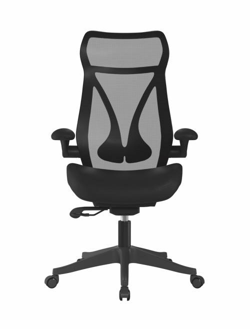 Mesh Office Chair Black Aether High Back Mesh Chair by Nautilus - enlarged view