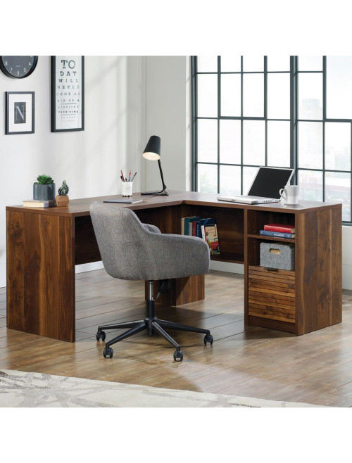 Home Office Desks Hampstead Park Walnut Corner Desk by Teknik - enlarged view