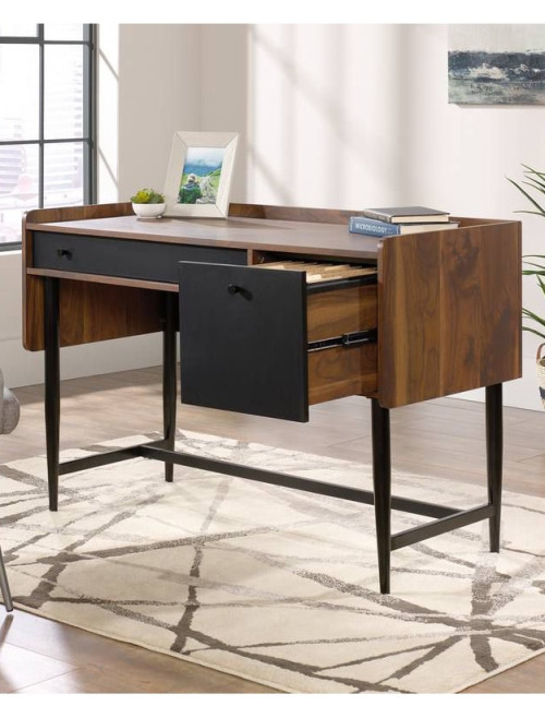 Home Office Desks Hampstead Park Walnut Compact Desk by Teknik