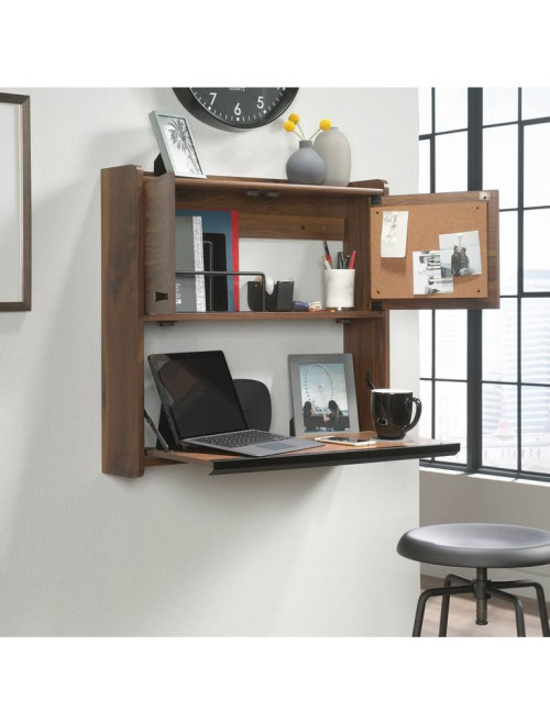 Home Office Desks Hampstead Park Walnut Wall Desk by Teknik