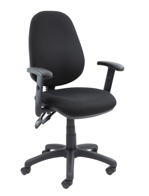 Fabric Office Chair Black Vantage 102 Operator Chair V102-00-K by Dams