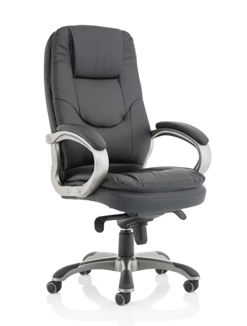 Office Chair Black Oscar Leather Effect Executive Chair EX000243