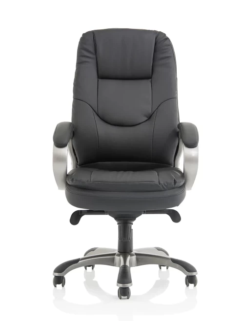 Office Chair Black Oscar Leather Effect Executive Chair EX000243 - enlarged view