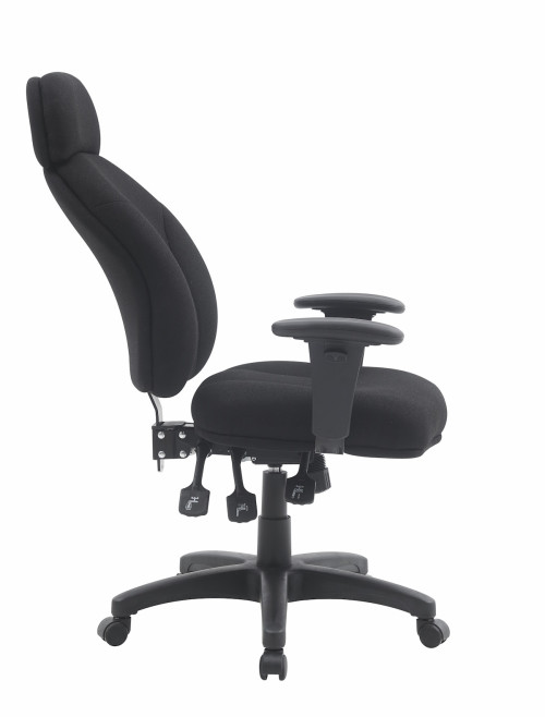 Office Chair Black Avon 24 Hour Fabric Operator Chair BCF/R373/BK - enlarged view