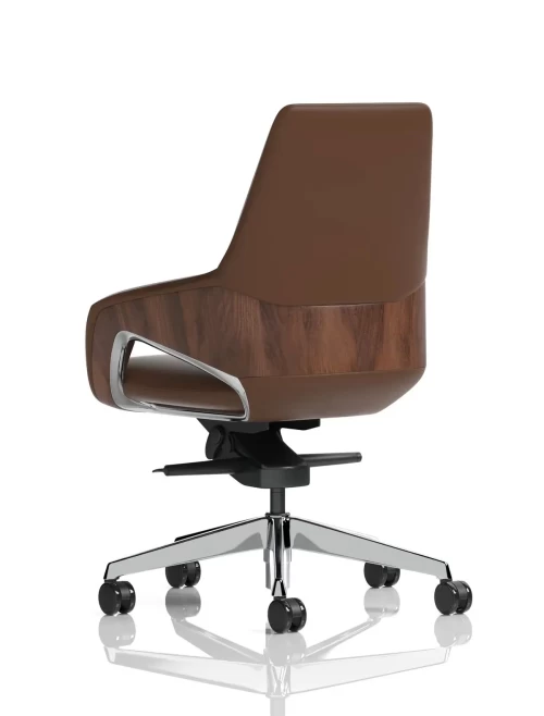 Faux Leather Office Chair Brown Olive Executive Chair EX000260 - enlarged view