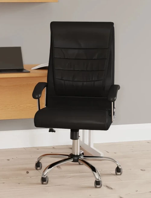 Faux Leather Office Chair Black Dallas Executive Chair EX000240