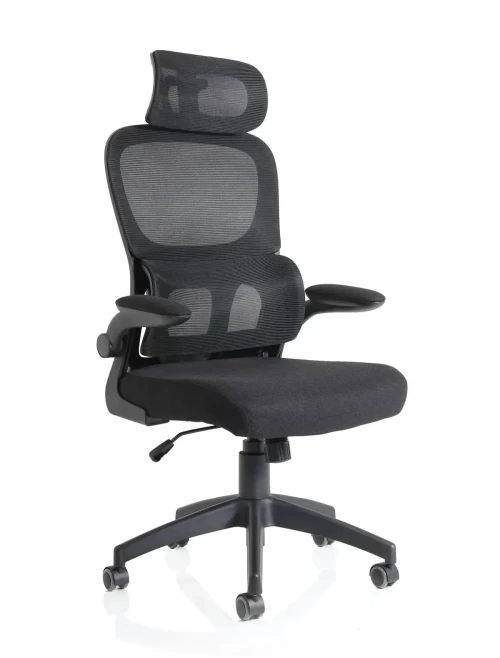 Mesh Office Chairs Iris Task Operator Chair with Headrest OP000321 - enlarged view