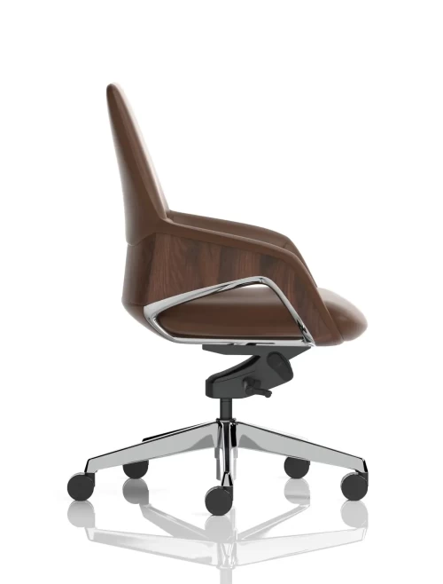 Faux Leather Office Chair Brown Olive Executive Chair EX000260 - enlarged view