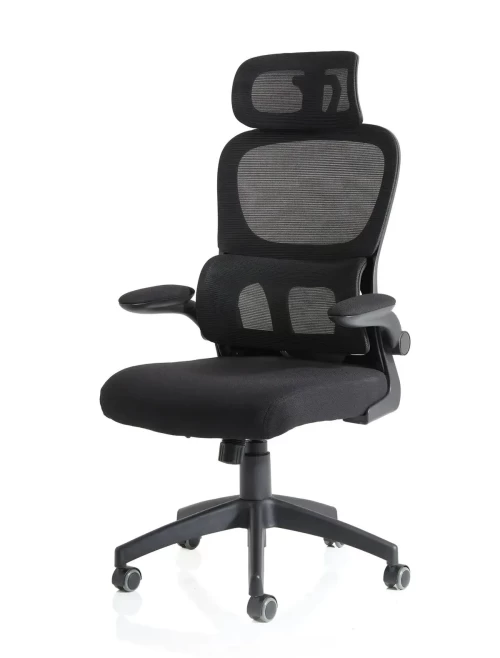 Mesh Office Chairs Iris Task Operator Chair with Headrest OP000321 - enlarged view