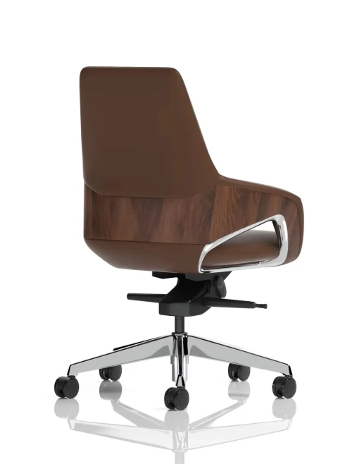 Faux Leather Office Chair Brown Olive Executive Chair EX000260 - enlarged view