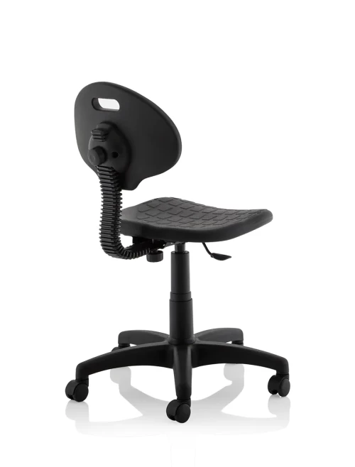 Office Chair Black Malaga PU Task Operator Chair OP000088 - enlarged view