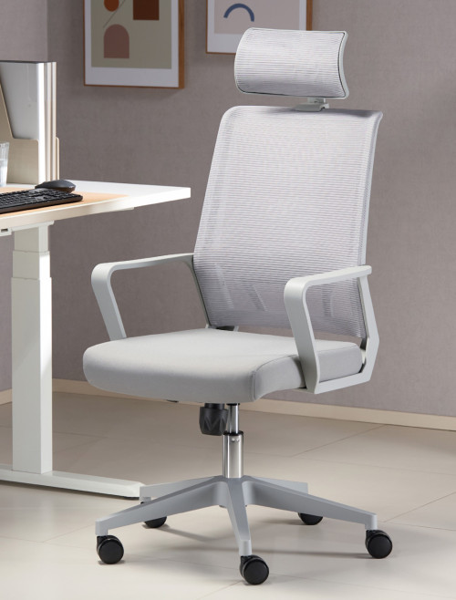 Mesh Office Chair Cambridge Plus Grey Office Chair CH-CAMP-GRY - enlarged view