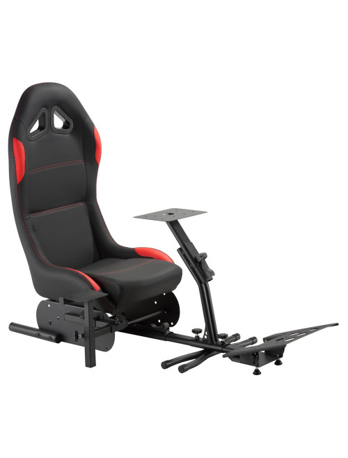 Gaming Chair Nurburg Black and Red Racing Sim Cockpit CH-NUR-RED