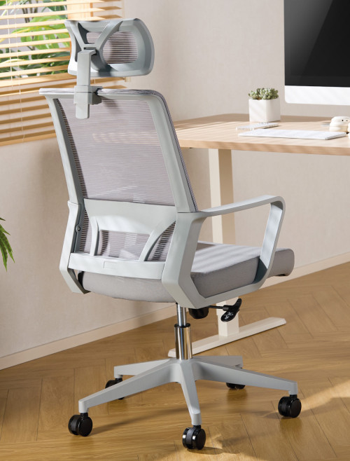 Mesh Office Chair Cambridge Plus Grey Office Chair CH-CAMP-GRY - enlarged view