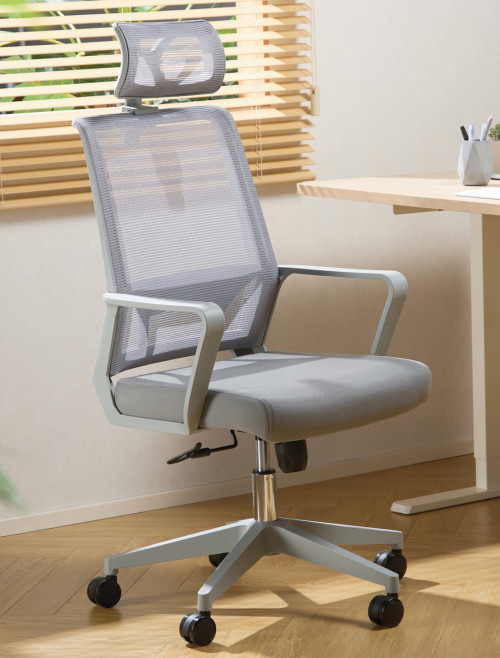 Mesh Office Chair Cambridge Plus Grey Office Chair CH-CAMP-GRY