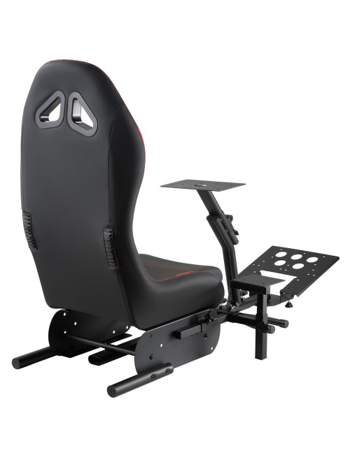 Gaming Chair Nurburg Black and Red Racing Sim Cockpit CH-NUR-RED - enlarged view