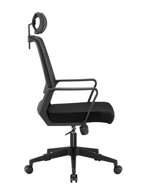 Mesh Office Chair Cambridge Plus Black Office Chair CH-CAMP-BLK - enlarged view