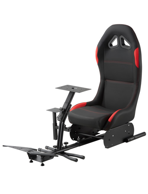 Gaming Chair Nurburg Black and Red Racing Sim Cockpit CH-NUR-RED - enlarged view