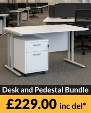 1200mm Office Desk and Pedestal Bundle