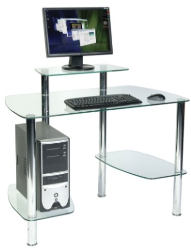 Glass Workstation 83582cr 121 Office Furniture