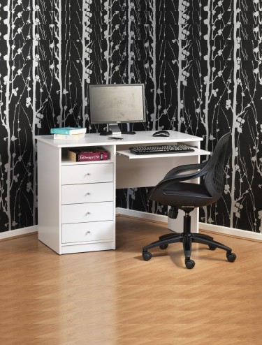 Alphason Marymount Workstation AW22813-WH - enlarged view